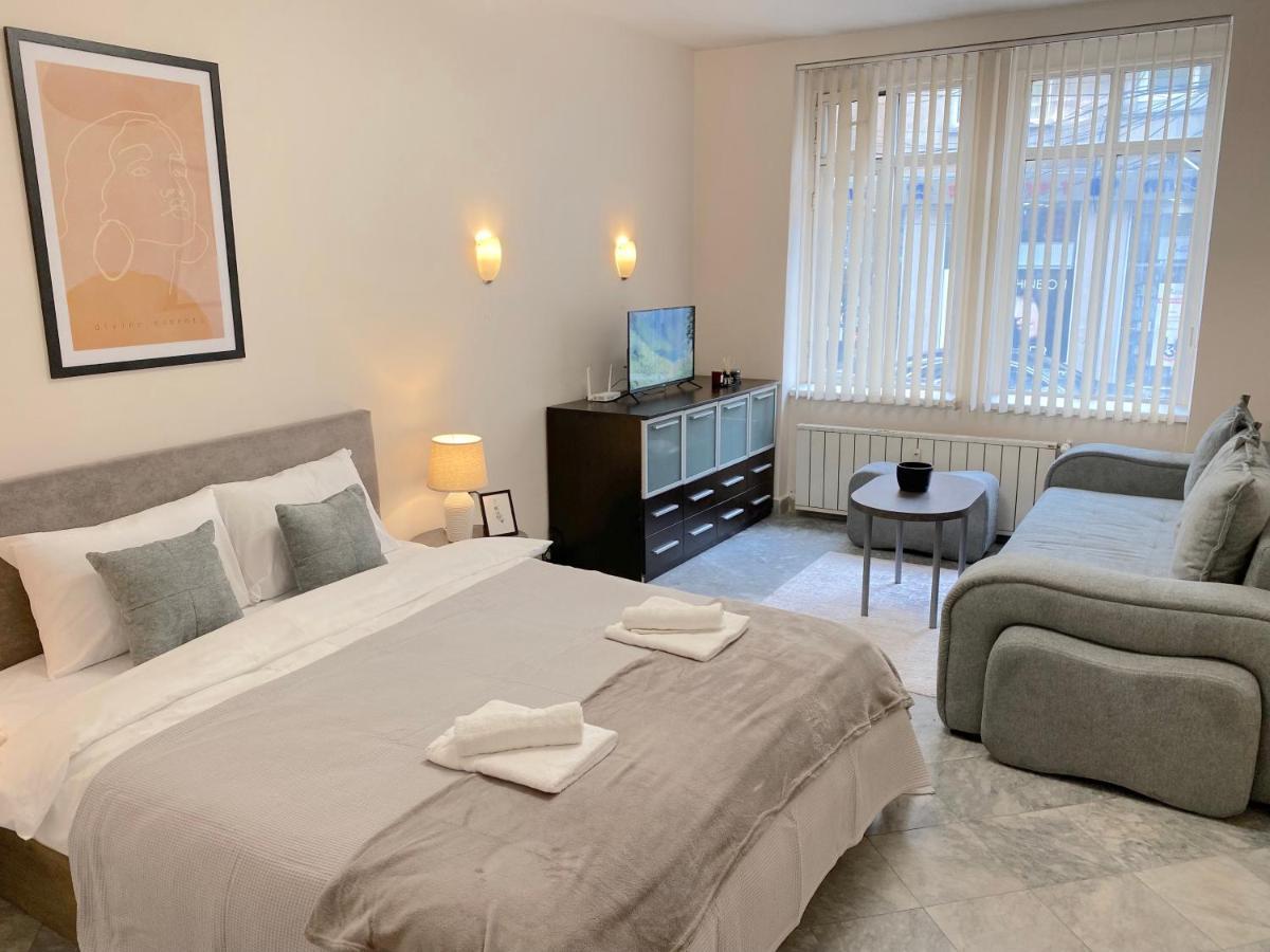 Top City Centre 1Br Apartment For 4 Guests & Fast Wifi โซเฟีย ภายนอก รูปภาพ